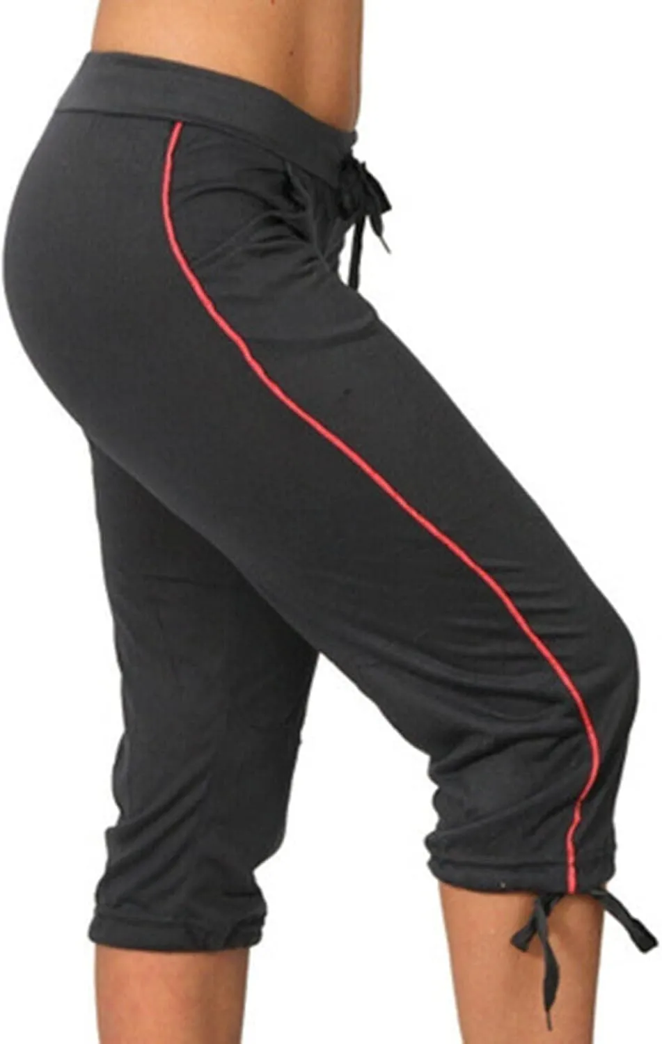 RKSTN Womens Capris for Summer 2025 Casual Yoga Gym Capri Leggings with Drawstring Shorts High Waisted Cropped Beach Pants