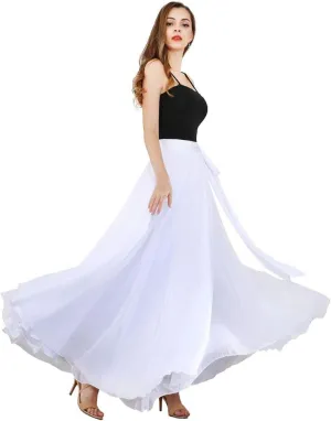 ROYAL SMEELA Belly Dance Costume for Women Maxi Dancing Skirts Tie Up Waist Wrap Retro Camisole Spaghetti Strap Tank Tops