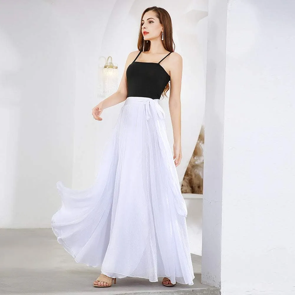 ROYAL SMEELA Belly Dance Costume for Women Maxi Dancing Skirts Tie Up Waist Wrap Retro Camisole Spaghetti Strap Tank Tops