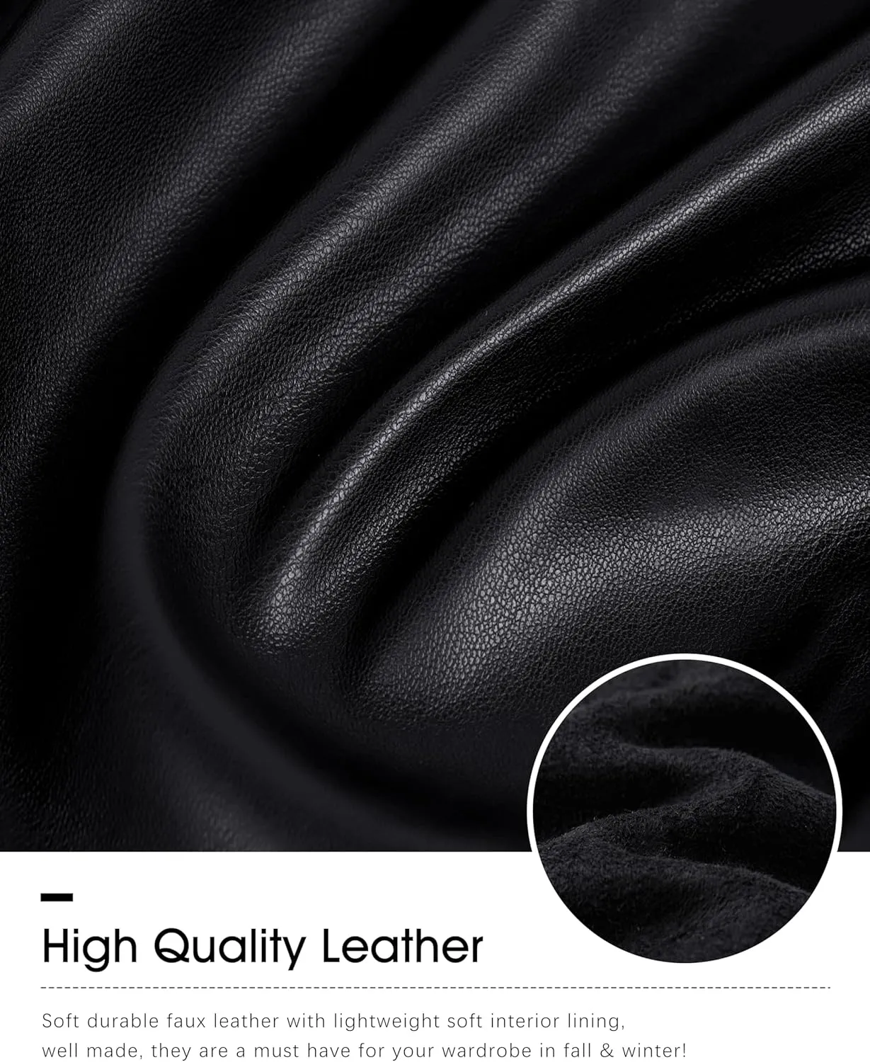 SANTINY Women's Faux Leather Pants High Waisted Straight Leg Cropped Ankle Trousers Vegan Matte Pleather Pants for Women