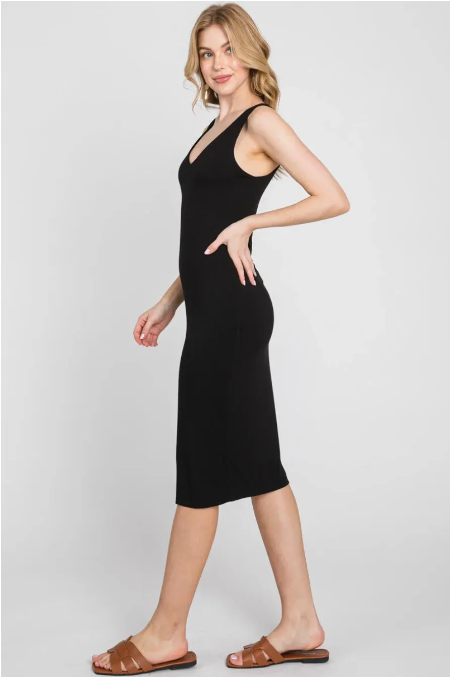 Scoop Midi Sheath Dress