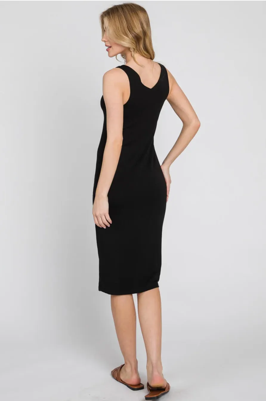 Scoop Midi Sheath Dress