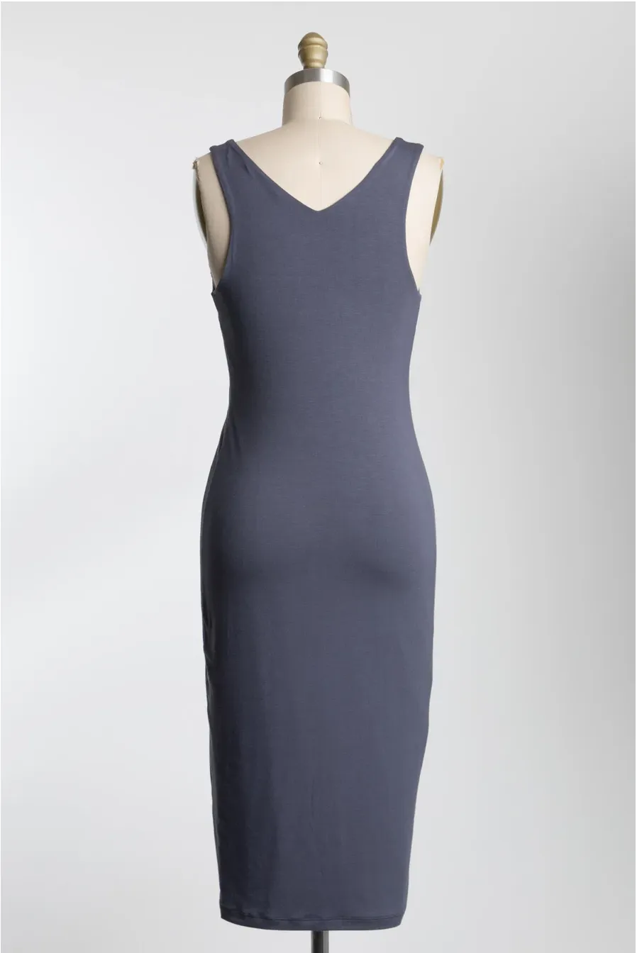 Scoop Midi Sheath Dress
