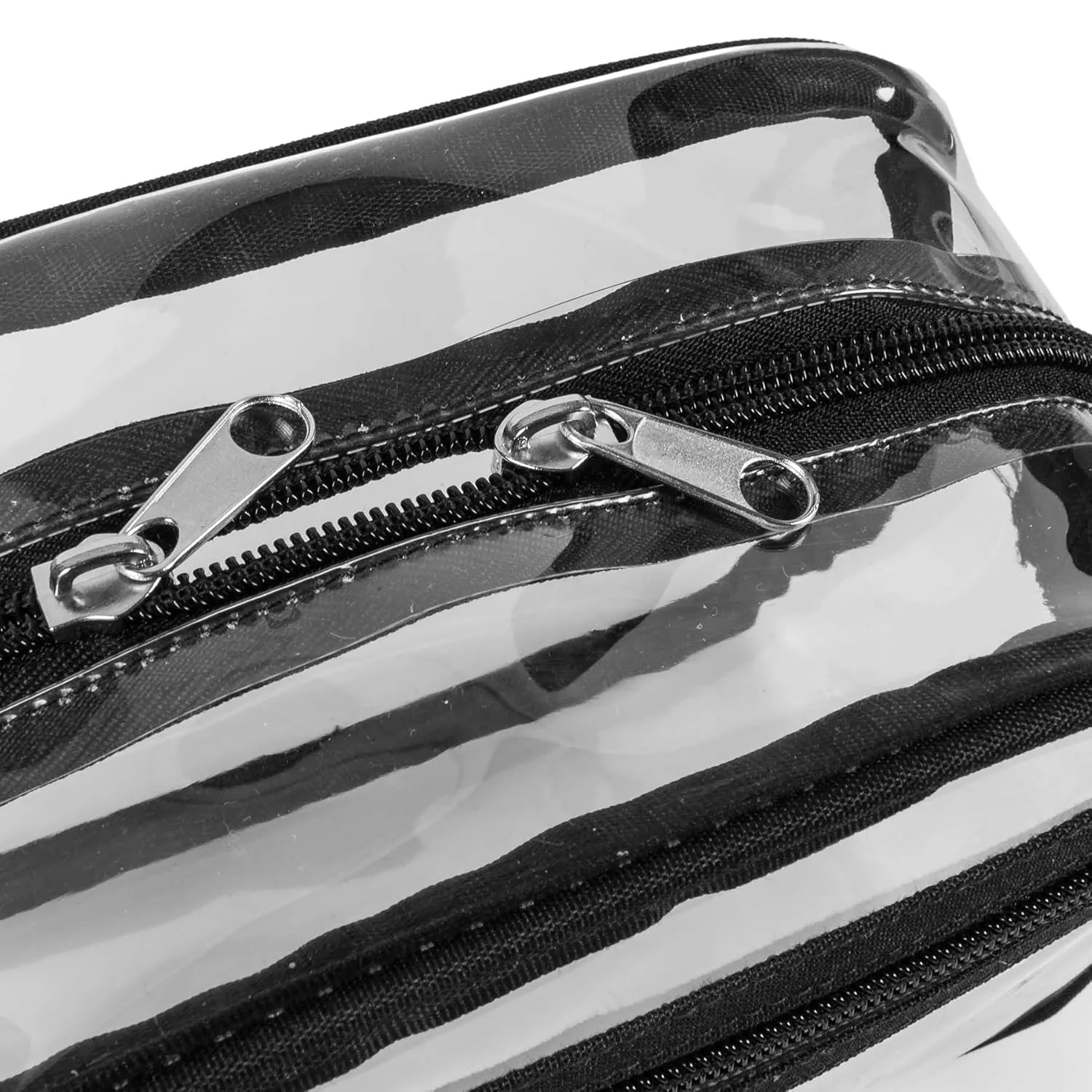 SHANY Clear Toiletry Makeup Carry-On Pouch with Zippered Compartment  Water-Resistant and Nontoxic Travel Organizer Bag