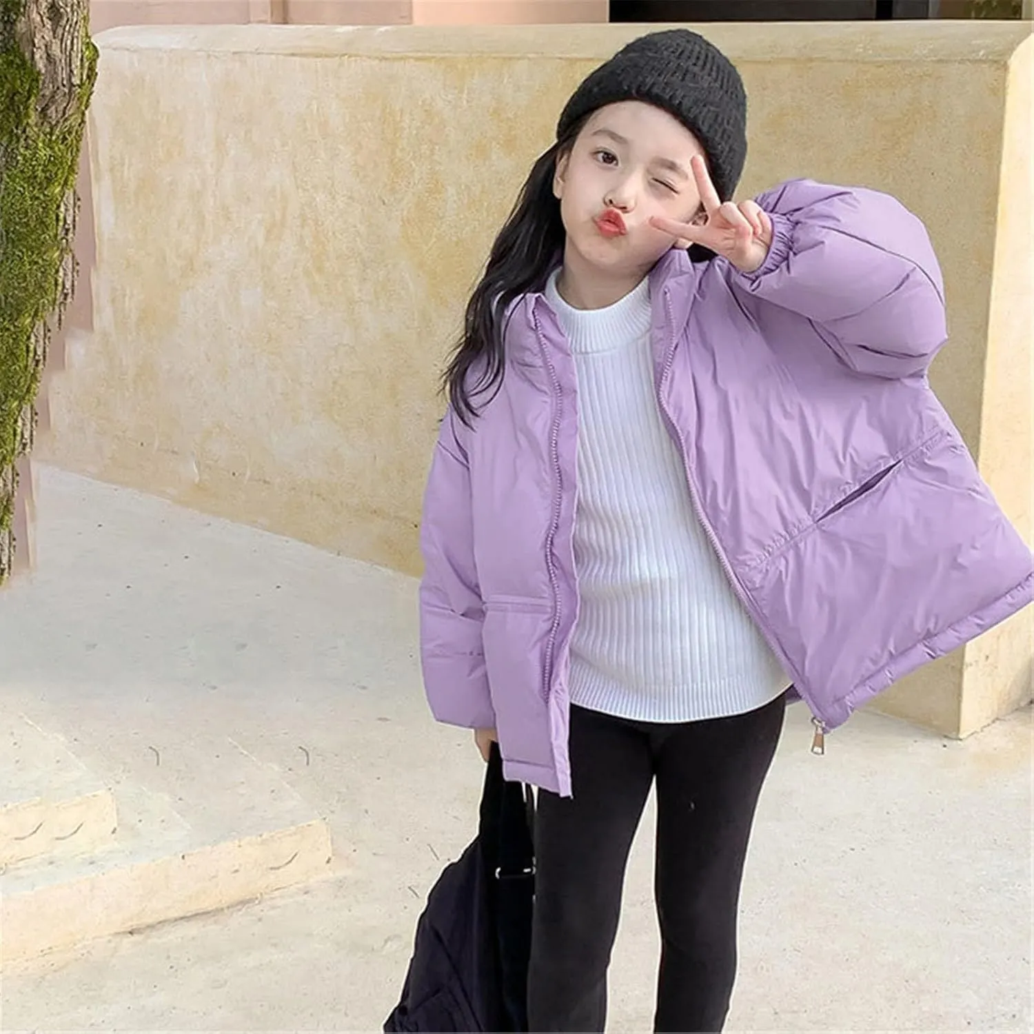 Ski Jacket Baby Girls Boys Winter Warm Thick Solid Cotton Long Sleeve Padded Jacket Coat Clothes Boys Toddler