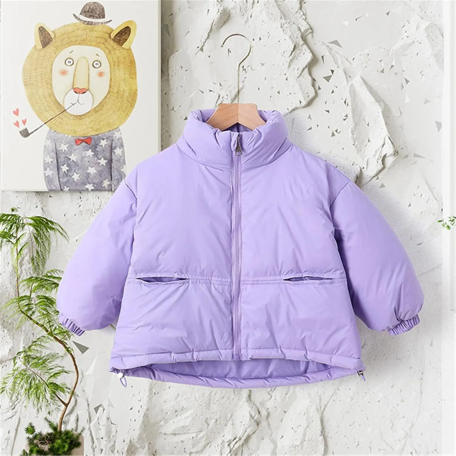 Ski Jacket Baby Girls Boys Winter Warm Thick Solid Cotton Long Sleeve Padded Jacket Coat Clothes Boys Toddler