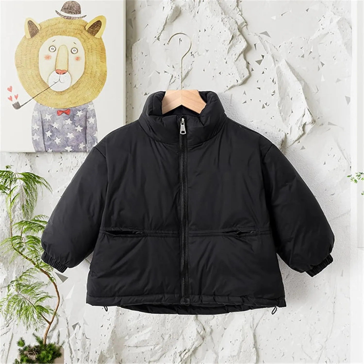 Ski Jacket Baby Girls Boys Winter Warm Thick Solid Cotton Long Sleeve Padded Jacket Coat Clothes Boys Toddler