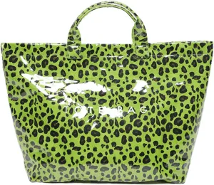 Stellaya Tote Bag, Pvc Women's Letters Print Tote Bag, Leopard Print Bag, Large Shopping Clear Hobo Handbag