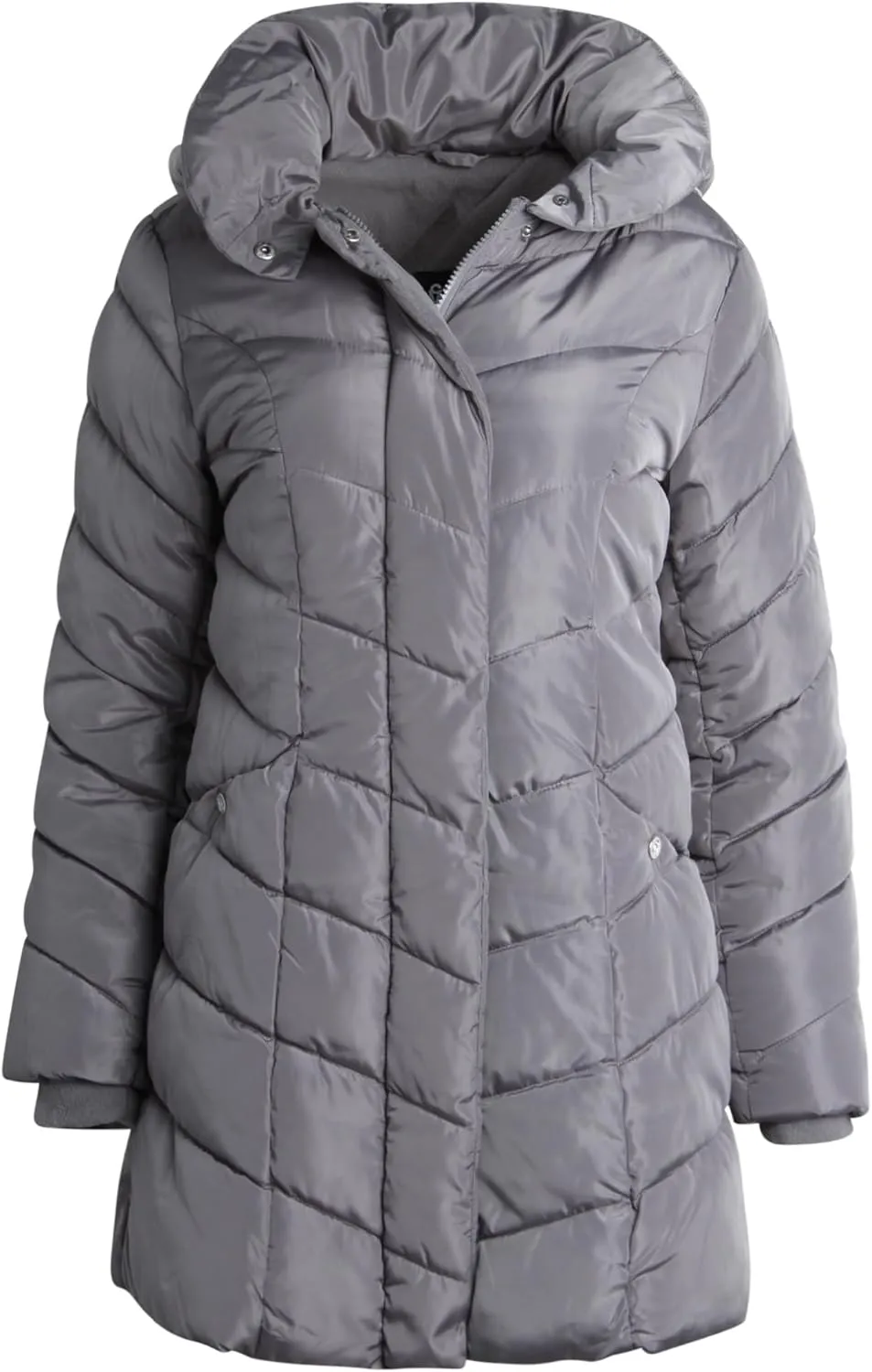 Steve Madden Women's Insulated Quilted Puffer Parka Winter Coat with Hood (S-XL)