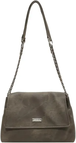Suede Bag Vegan Leather Soft Shoulder Hobo Handbag