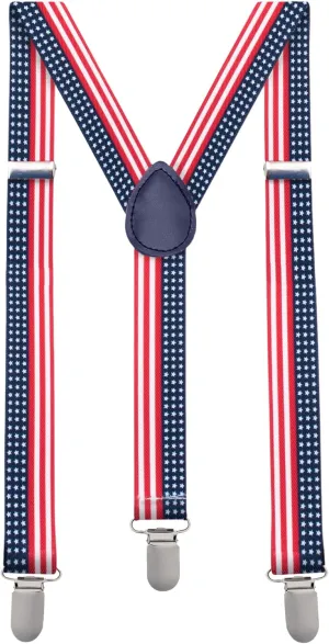 Suspenders for Men, Men's Suspenders, Suspenders Women - Adjustable Size Elastic 1 inch Wide Y Shape Costume Suspenders