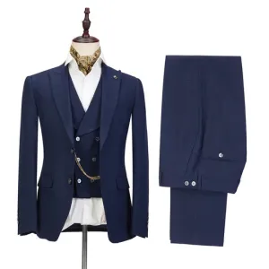Suzhoufashion Chaz Dusty Pink Peaked Lapel Two Pieces Prom Men Suits