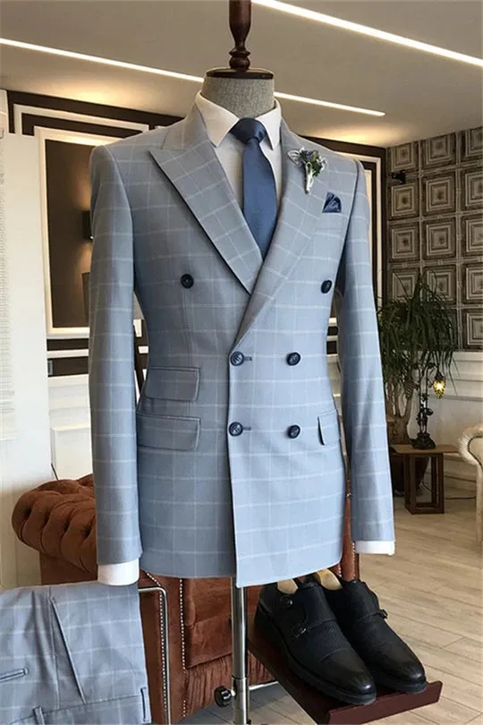 Suzhoufashion Luis Purple One Button Slim Fit Men Suits For Prom