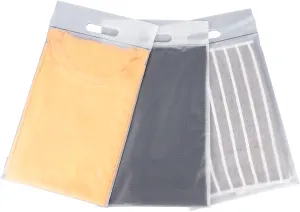 T Shirt Bags for Clothing, 10x13 inch, Pack of 100, Strong & Durable 3 Mil Thick Packaging Bags for Small Business, Portable for Business Packing Shipping Travel, Frosted, with Handle