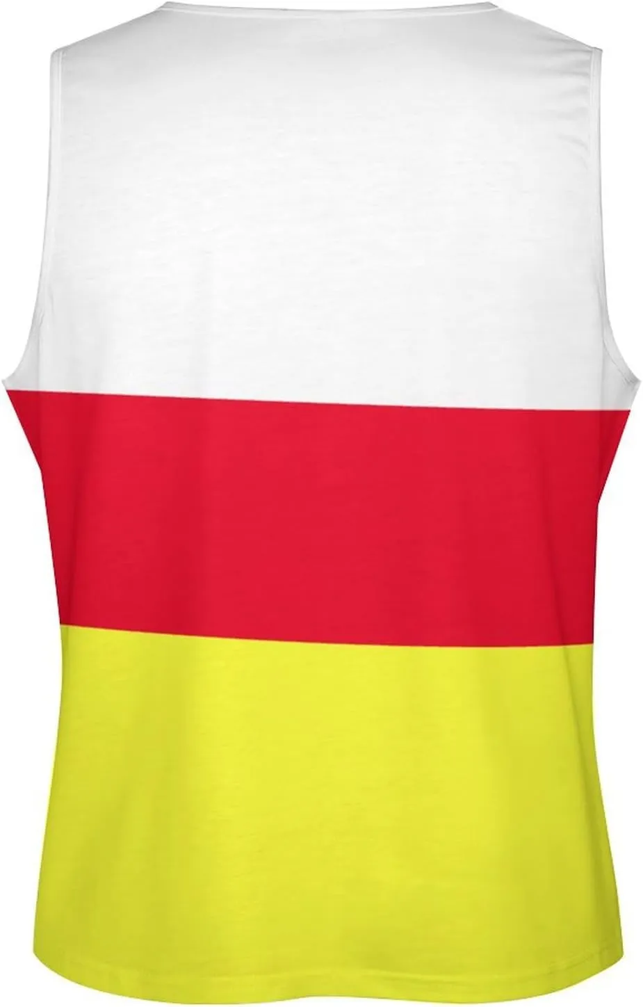 TAIZIYEAH Mens Beach Tank Tops Romanian Flag Sleeveless Lightweight Shirts Summer Running Athletic Swim Shirt