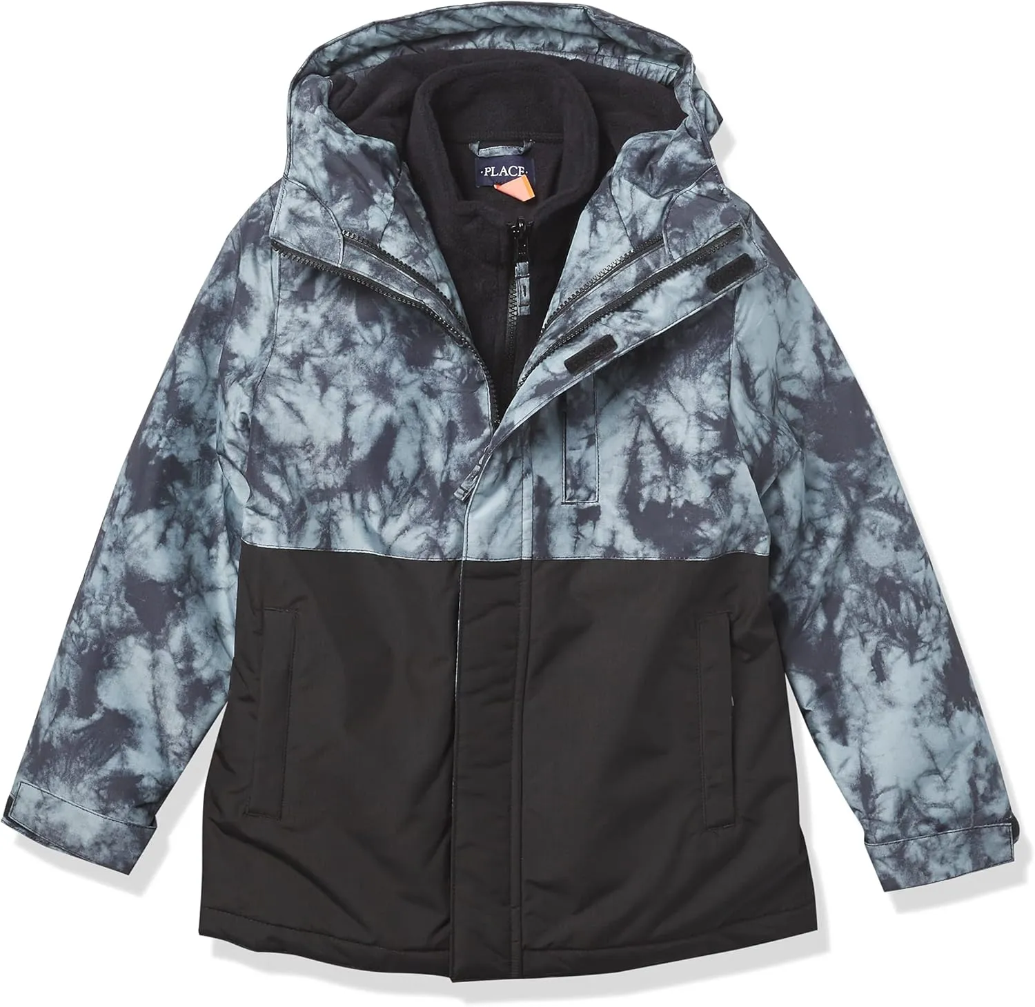 The Children's Place Boys Heavy 3 in 1 Winter Jacket, Wind-resistant Water-resistant Shell, Fleece Inner