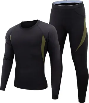 Thermal Underwear for Men Thermal Underwear Men and Women Thickened and Padded Qiu Jie Qiu Pants in A Set of Crew