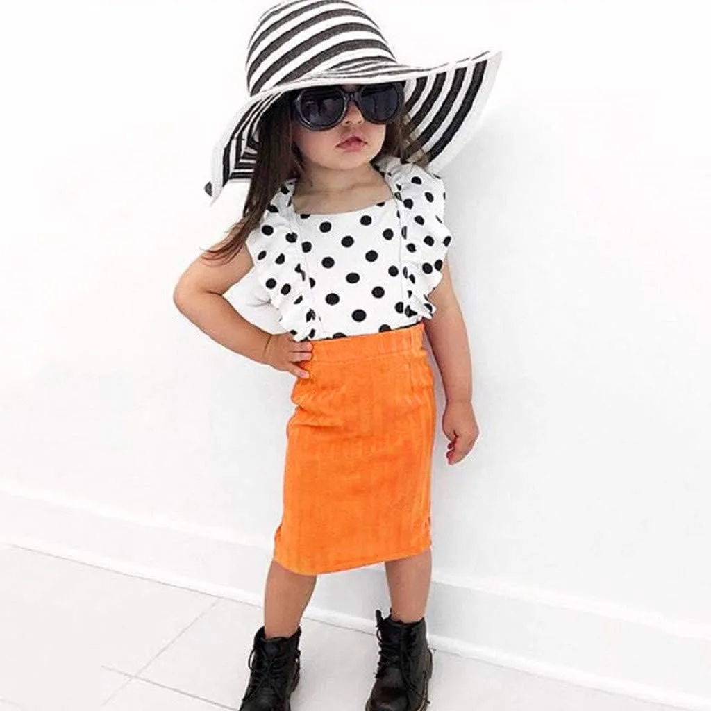 Todder Kids Baby Girls Skirts Summer Slim Pencil Skirts Solid Fashion Knitted Skirt Party Skirt Princess Dress 1-5Y
