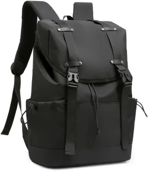 Travel Laptop Backpack, Water Resistant Computer Bag Gifts for Men & Women Fits 15.6 Inch Notebook (Black)