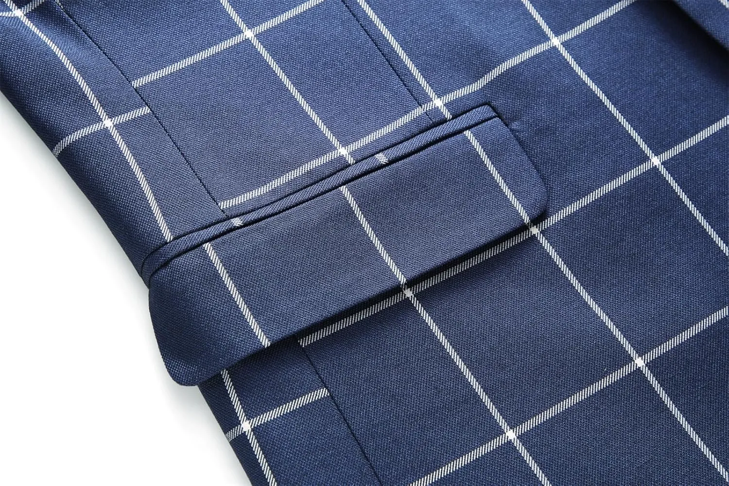UNINUKOO Men's Blazer Plaid Sport Coat Casual Lightweight Checkered Suit Jacket Summer Jacket Men