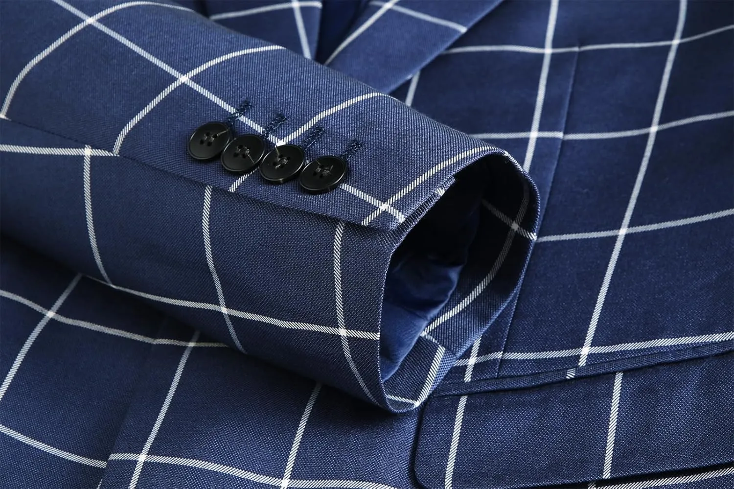 UNINUKOO Men's Blazer Plaid Sport Coat Casual Lightweight Checkered Suit Jacket Summer Jacket Men