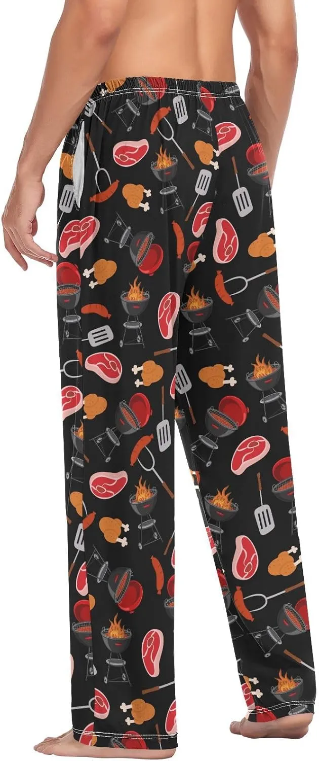 vvfelixl Mens Pajama Pants Fishes Men's Pajama Bottoms Sleep Lounge Pj Pants for Men With Drawstring Pockets S