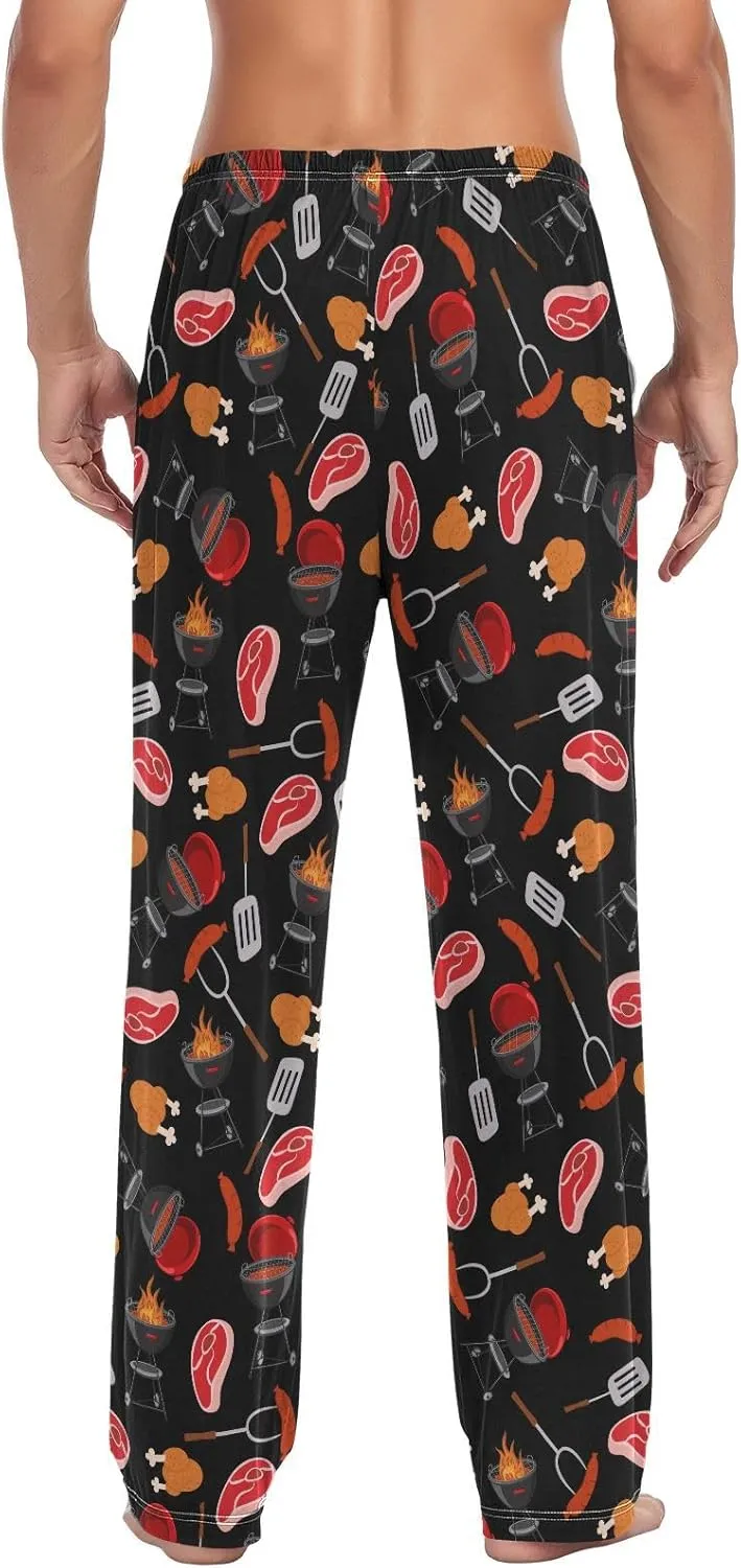 vvfelixl Mens Pajama Pants Fishes Men's Pajama Bottoms Sleep Lounge Pj Pants for Men With Drawstring Pockets S