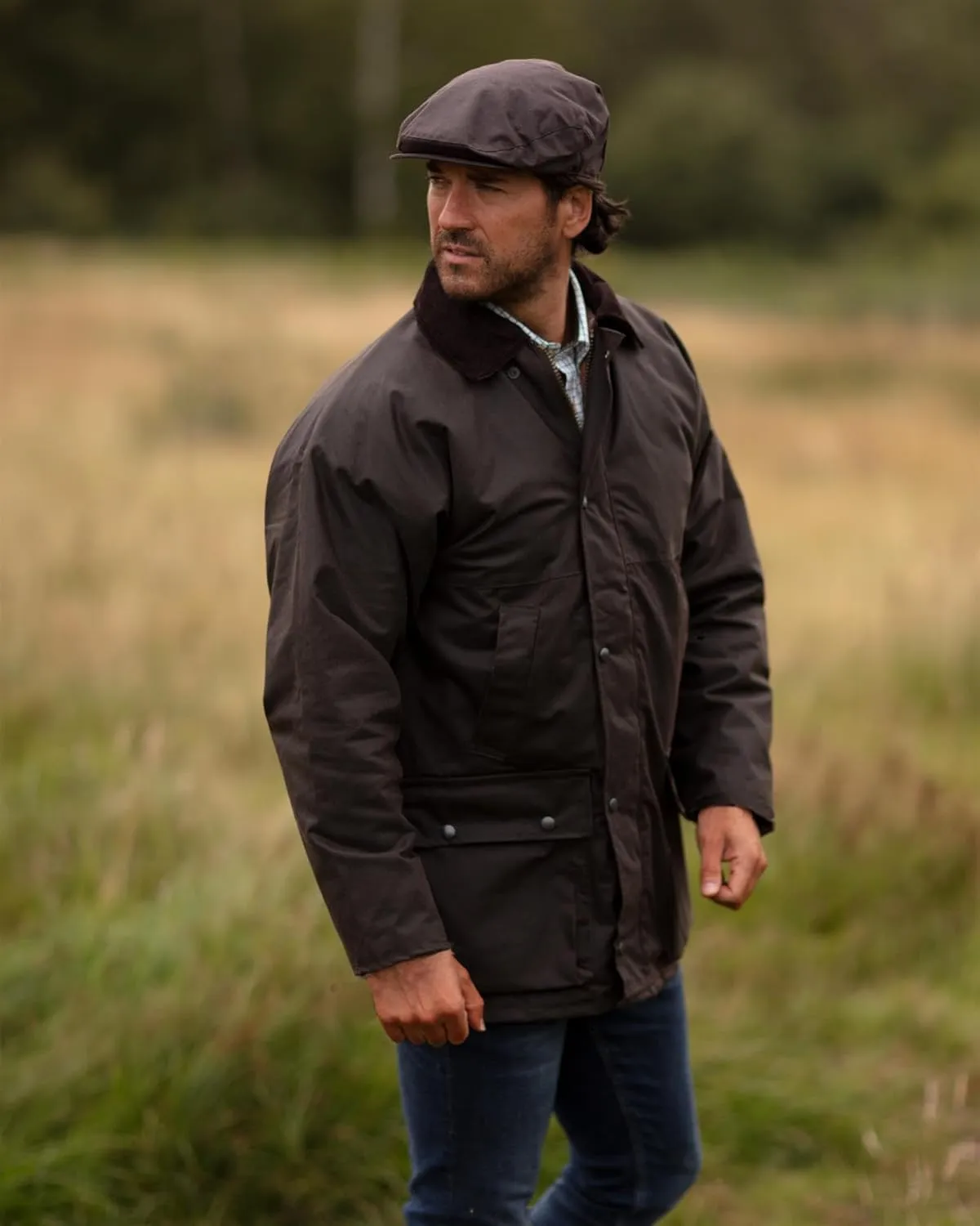Walker and Hawkes Men's Wax Unpadded Benson Jacket