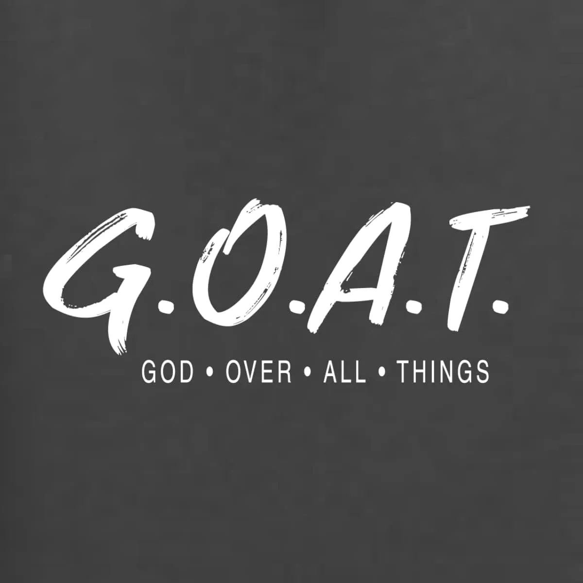 Wild Bobby GOAT God Over All Things Inspirational/Christian Unisex Graphic Hoodie Sweatshirt