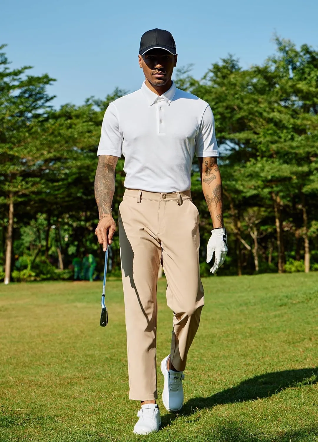 Willit Mens Golf Pants Stretch Dress Pants Quick Dry Work Business Slacks Casual Pants with 4 Pockets 30"/32"/34"