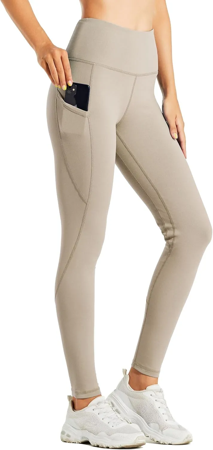 Willit Women's Fleece Lined Leggings Water Resistant Winter Pants Thermal High Waisted Yoga Hiking Running Tights Pockets