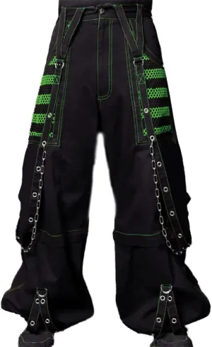Women Gothic Black Cargo Pants Y2K High Waist Baggy Jeans Rock Style Cargo Pants with Chain Harajuku Streetwear