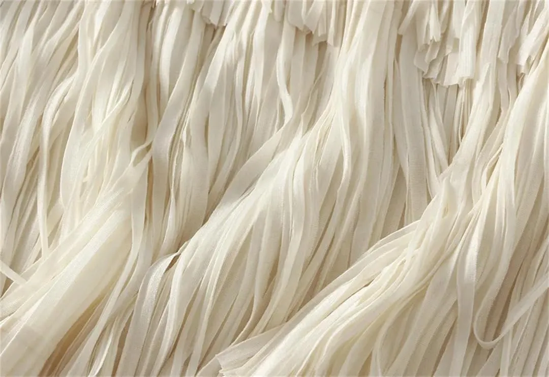 Women Solid Pleated Skirts Midi Long Tassel Skirt Elegant High Waist Layered Straight Skirt