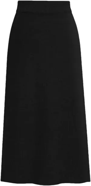 Women Wool Skirts Winter High Waist A-Line Pleated Skirt