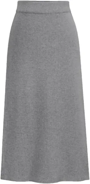 Women Wool Skirts Winter High Waist A-Line Pleated Skirt