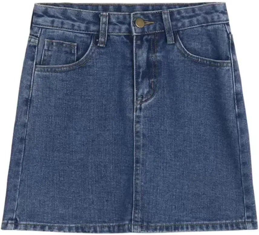 Womens High Waisted Short Mini Denim Skirt Sexy Jean Skirts