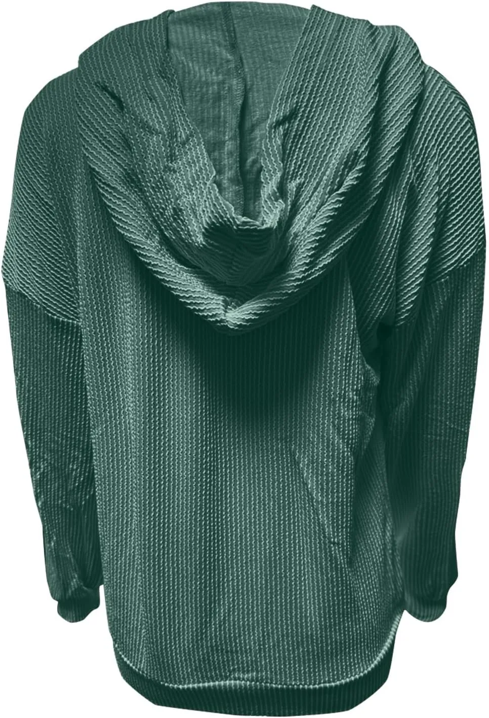 Womens Hoodies Y2k Loose Pullover Casual Long Sleeve Shirts Trendy Ribbed Knit Cute Fall Tunic Hoodies with Pocket