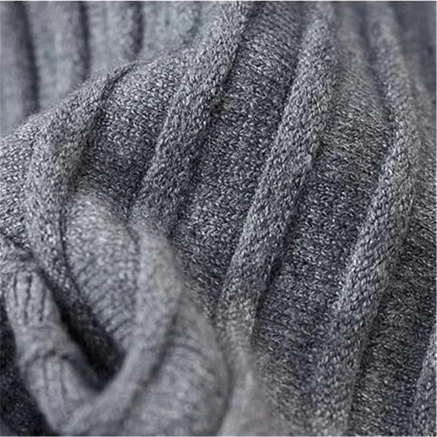 Women's Knitted Midi Pleated Skirt Solid Skirt A-Line Long Skirt Winter High Waist Skirt