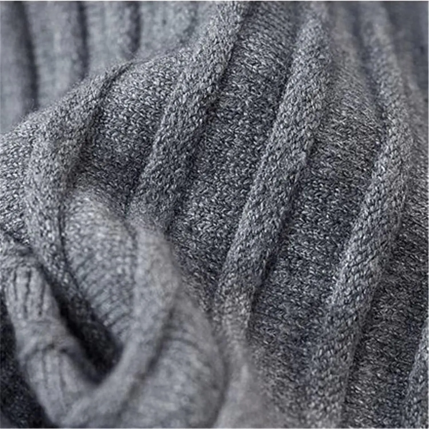 Women's Knitted Midi Pleated Skirt Solid Skirt A-Line Long Skirt Winter High Waist Skirt