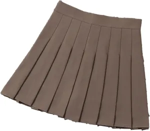 Women's Mini Pleated Skirt High Waist A-Line Short Skater Athletic Tennis Skater Skirts Skort