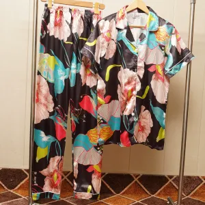 Women's nighsuit with Multicolor Printed (WF-018)
