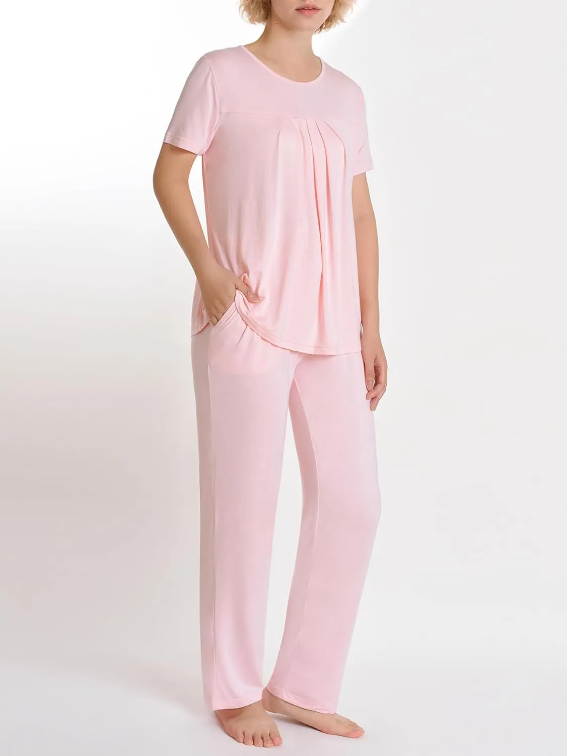 Women's Petite Size Pajama Set Soft Comfy