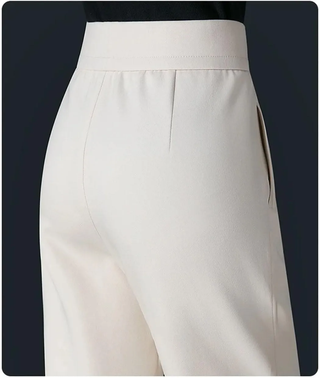 Women's Spring-Autumn Harem Pants Fashion Elastic High Waist Casual Pants Loose Large Size Mother's Trousers