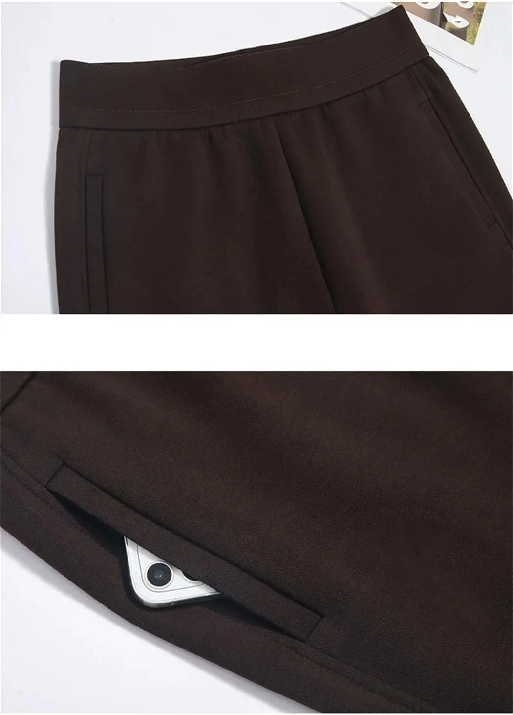 Women's Spring-Autumn Harem Pants Fashion Elastic High Waist Casual Pants Loose Large Size Mother's Trousers