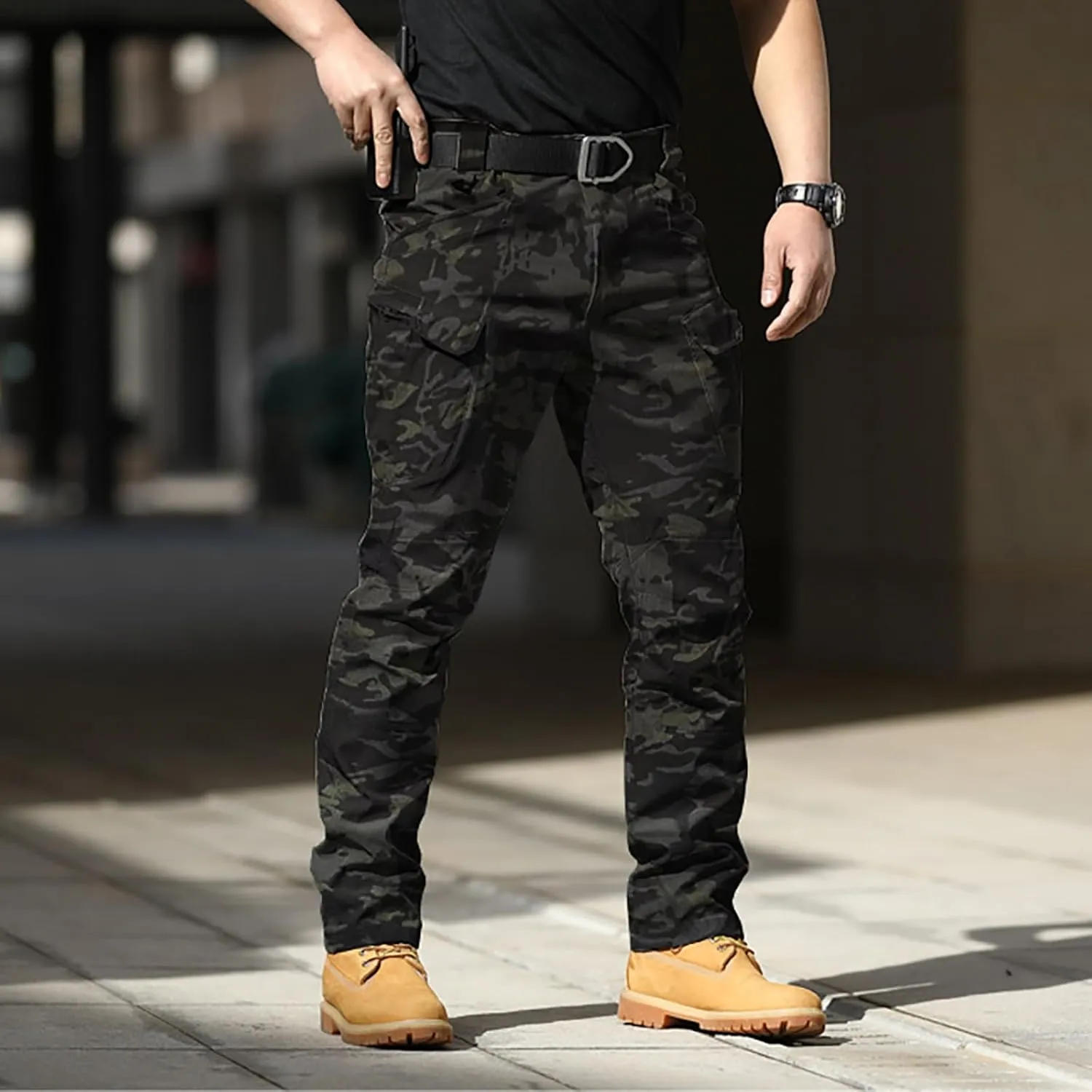 Work Pants for Men Big and Tall Casual Loose Straight Sweatpants Outdoor Lightweight Work Hiking Pants Jogger Tousers