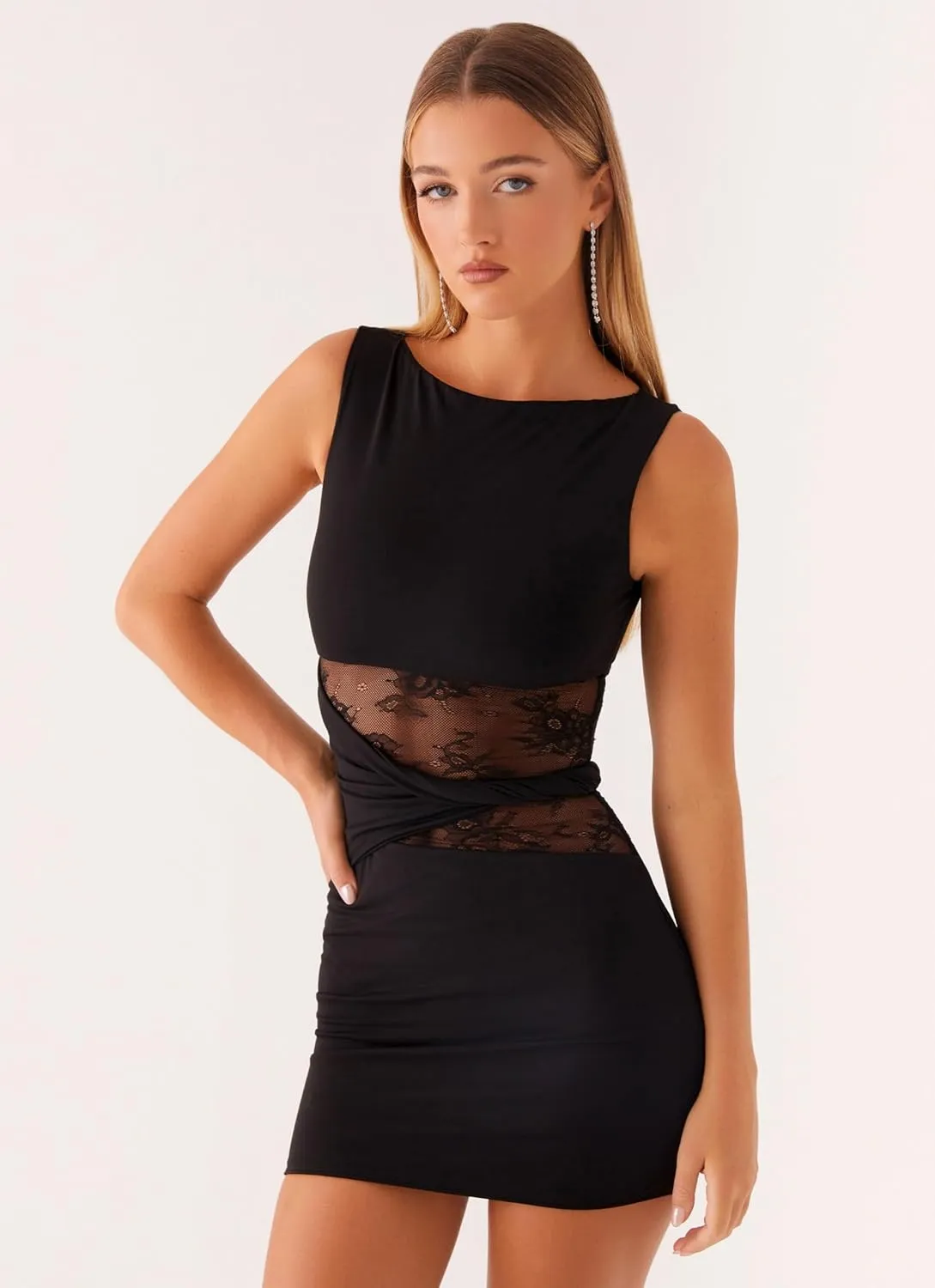 Y2k Mini Dress Women Sexy Backless Sleeveless Halter Low Neck Bodycon Mesh Silk Summer Formal Short Sundress Party