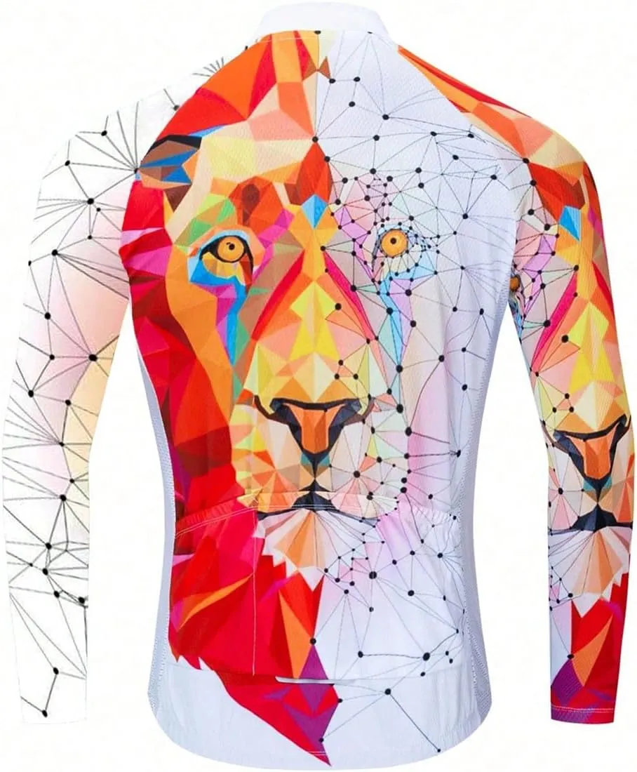 YIBIMOTTO Women's Cycling Jersey Long Sleeve Quick Dry Mountain Bike Shirts Running Bicycle Clothes Full Zipper Back Pockets