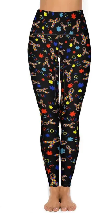 Yoga Pants with Pocket Women 80s 90s Pineapple Leggings High Waist Stretch Workout Trousers Fitness Tights for Running